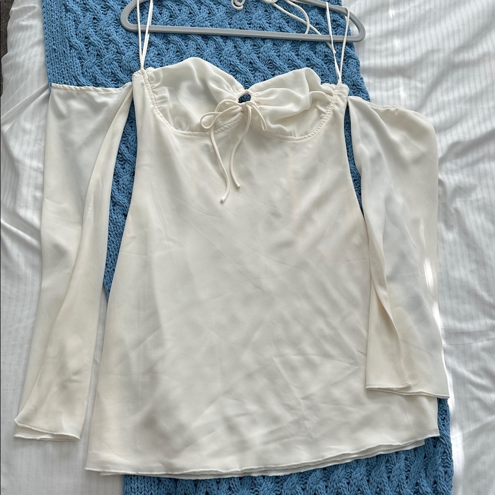 Cream mini dress